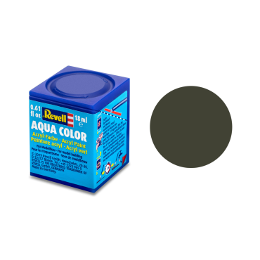 TINTA ACRÍLICA AQUA COLOR SOLÚVEL EM ÁGUA AMARELO OLIVA FOSCO 18ML 42 REVELL REV 36142